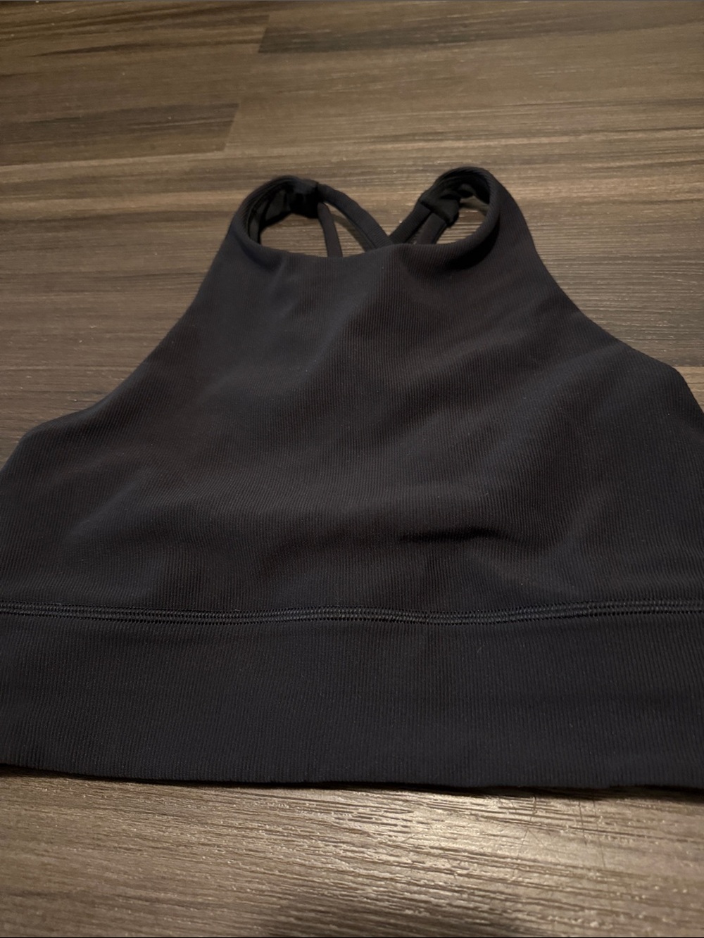 lululemon athletica Black High-Neck Cropped Sports Bra